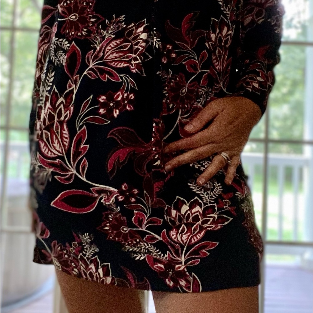 Long sleeve mini dress